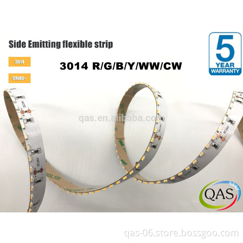 DC12 24V 60Leds/m high brightness smd 3014 side emitting led strip light